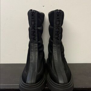DKNY Black Zipper Boots
